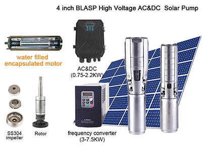 AC/DC Submersible Solar Water Pumps